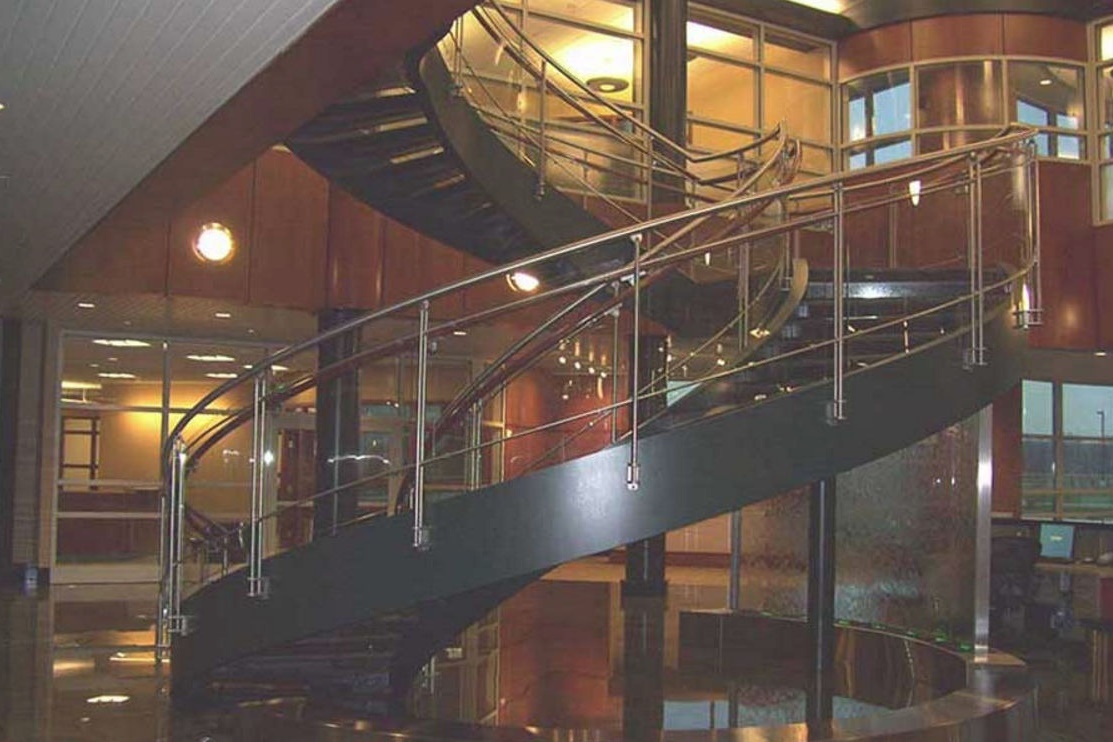 Escalera de caracol vidrio 3