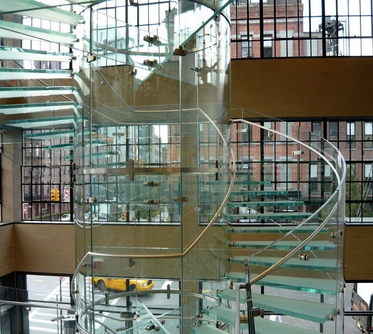 Escalera de caracol vidrio 5