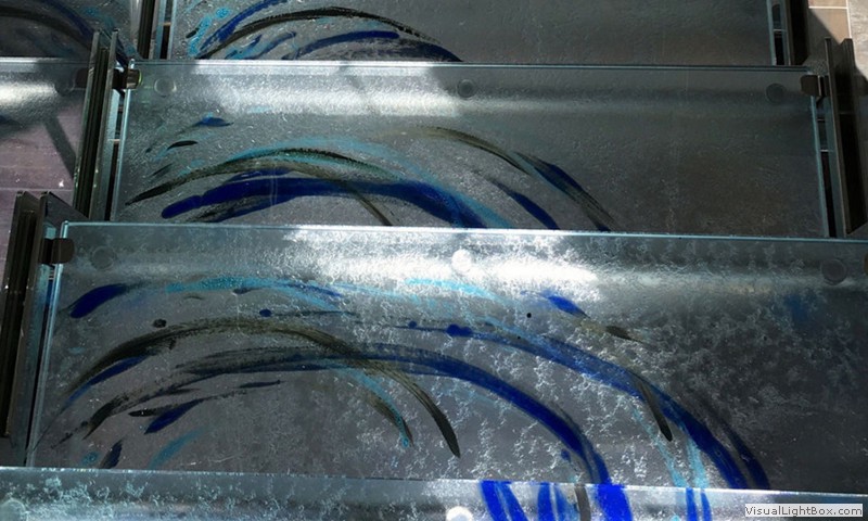 Peldaño vidrio decorado FUSHING