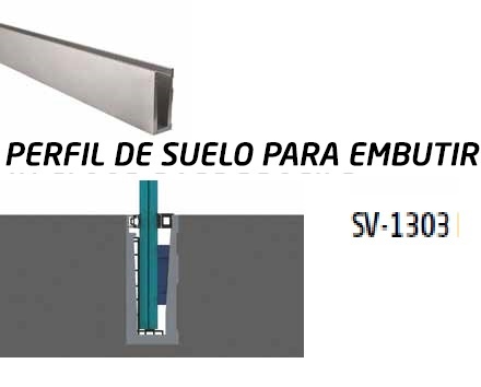 Perfil empotrado instalación